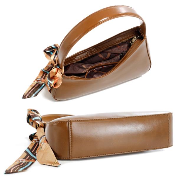 CHIC SCARF CURVE SHOULDER BAG