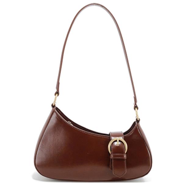 SMOOTH BUCKLE SHOULDER BAG