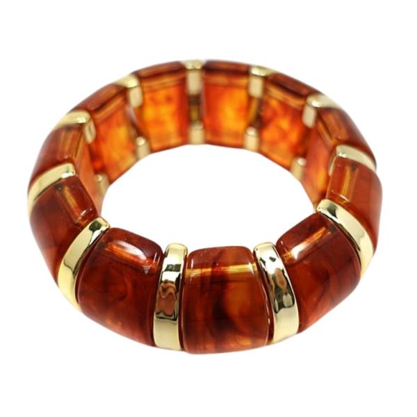 RESIN BEAD STRETCH BRACELET