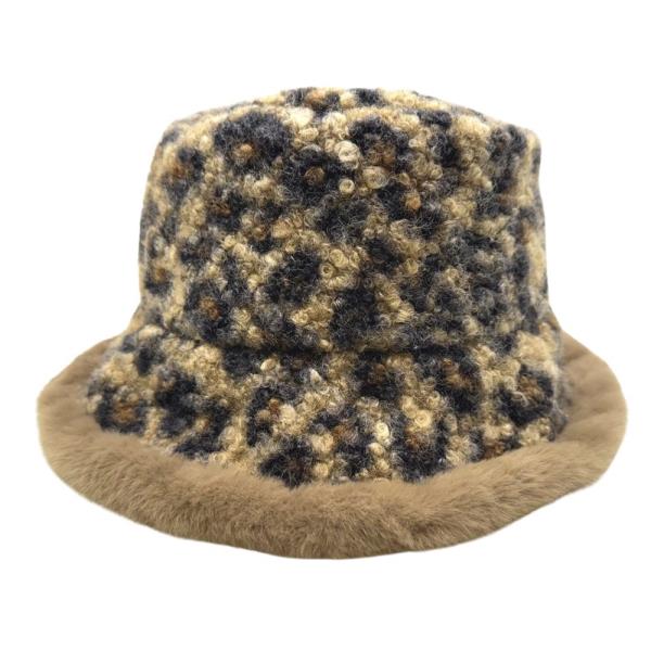 TEDDY BEAR LEOPARD BUCKET HAT