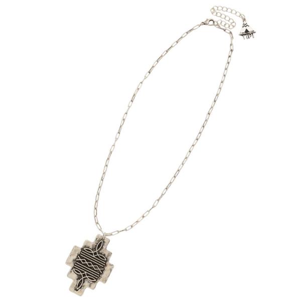 WESTERN PENDANT METAL NECKLACE