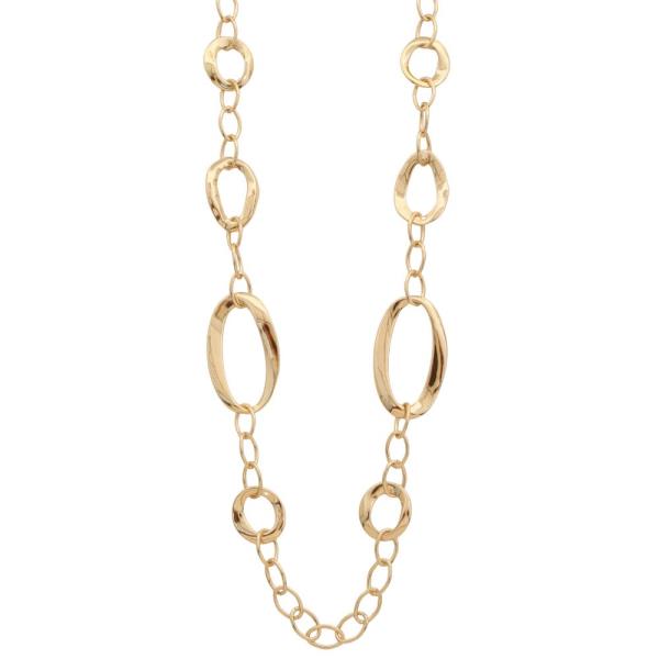 OVAL LINK METAL NECKLACE