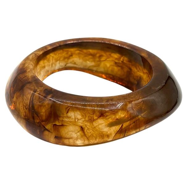MARBLE RESIN BANGLE BRACELET