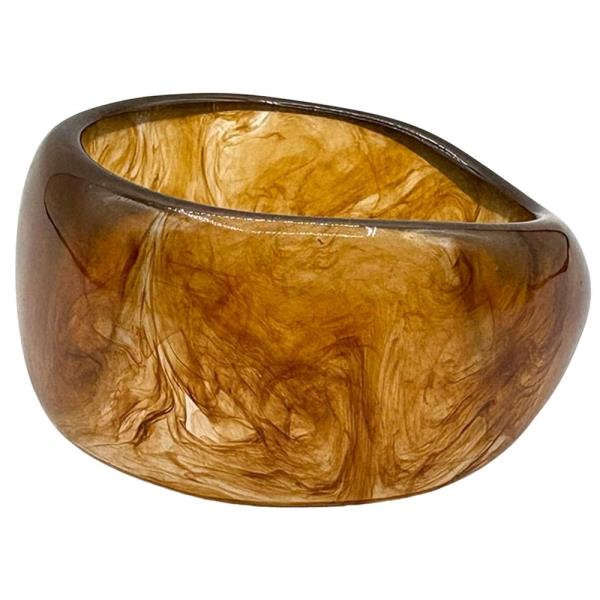 MARBLE RESIN BANGLE BRACELET