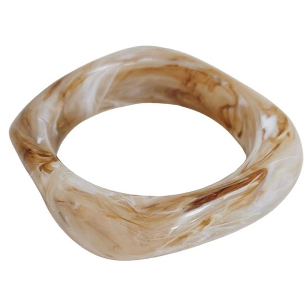 RESIN TWO COLOR BANGLE BRACELET