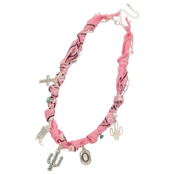 WESTERN CHARM FABRIC NECKLACE