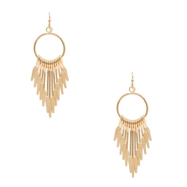 METAL DANGLE EARRING