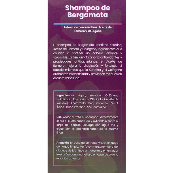 BERGAMOT SHAMPOO REINFORCED WITH KERATIN