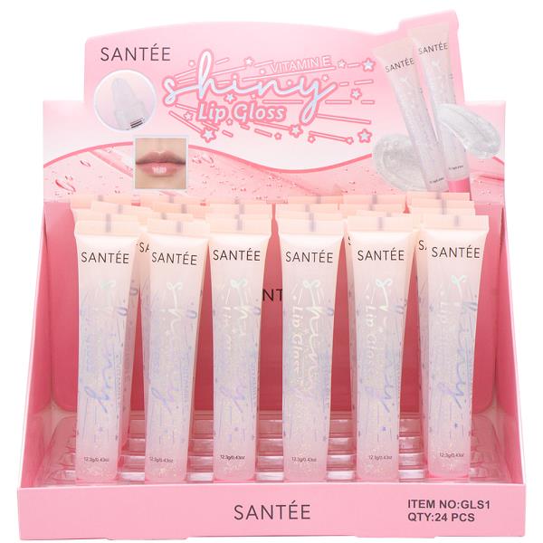 SANTEE SHINY LIP GLOSS (24 UNITS)