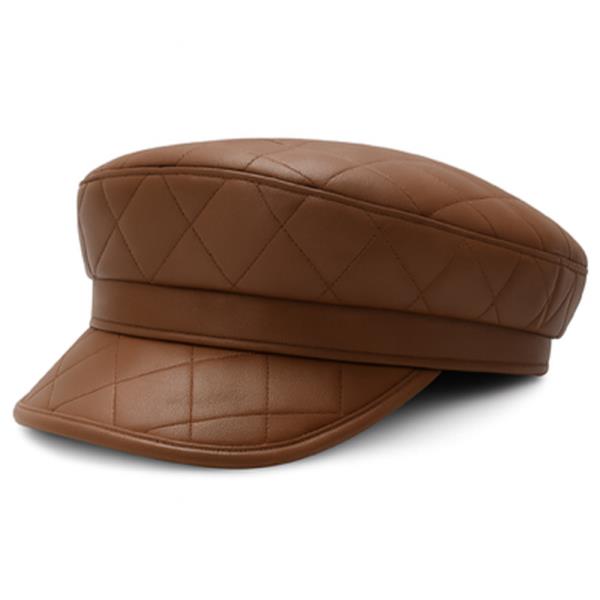 QUILTING PU NEWSBOY