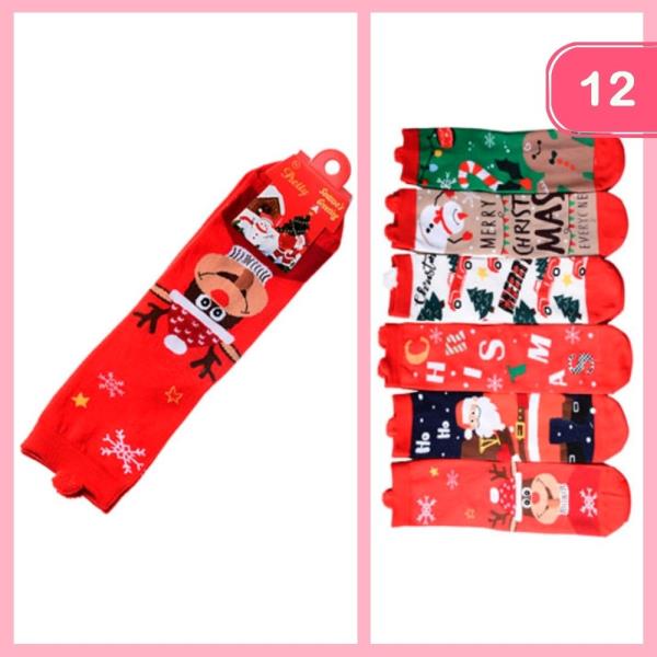 CHRISTMAS SOCKS (12 UNITS)