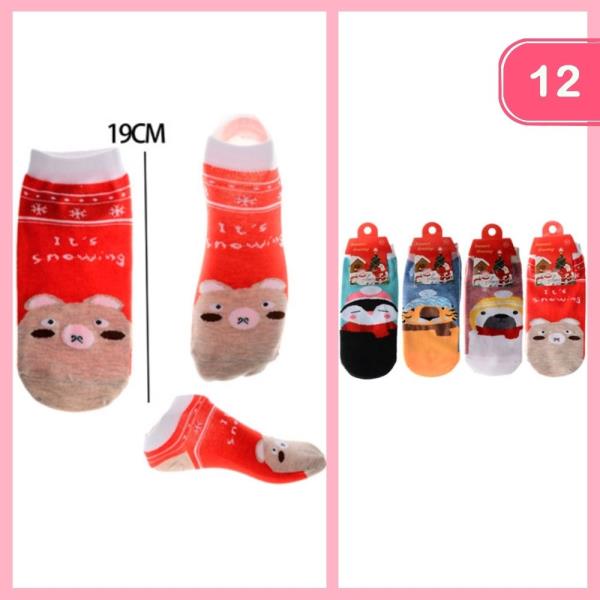 WINTER ANIMAL SOCKS (12 UNITS)