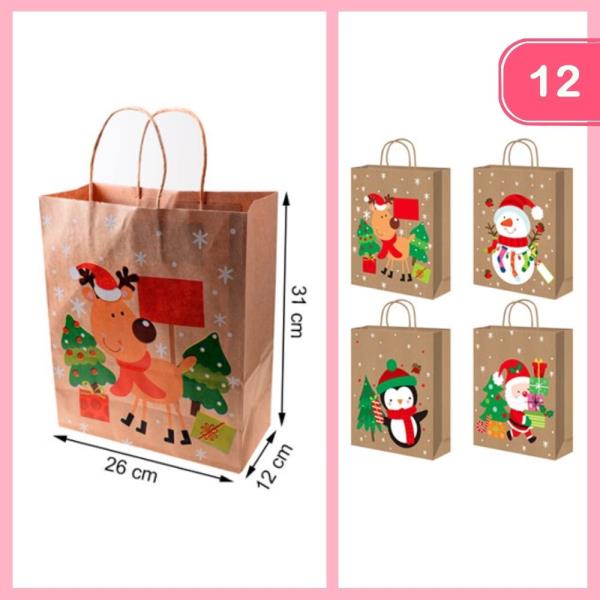 CHRISTMAS GIFT BAG (12 UNITS)