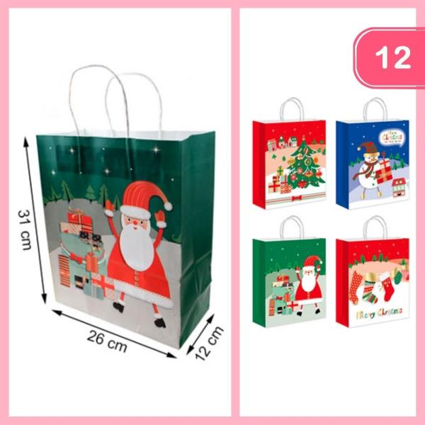 CHRISTMAS GIFT BAG (12 UNITS)