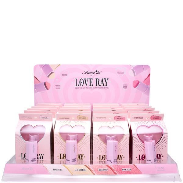 AMORUS LOVE RAY HEART HIGHLIGHTER STICK WITH TESTERS (24 UNITS)
