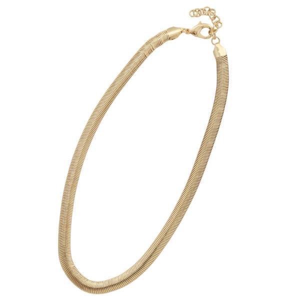 14K GOLD PLATED CHAIN LINK NECKLACE