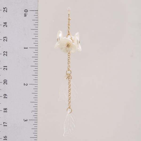 FLOWER LEAF DANGLE EARRING