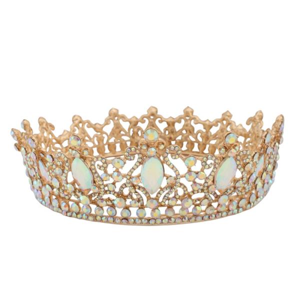 MARQUISE PATTERN RHINESTONE CROWN