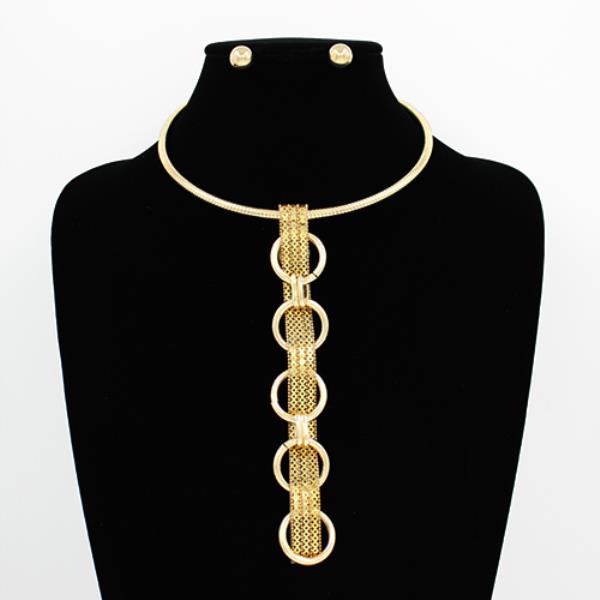 LONG BAR METAL NECKLACE