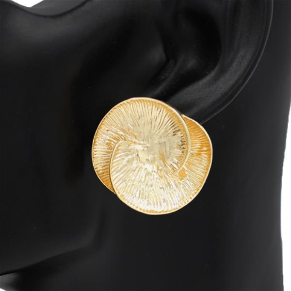 ROUND METAL EARRING