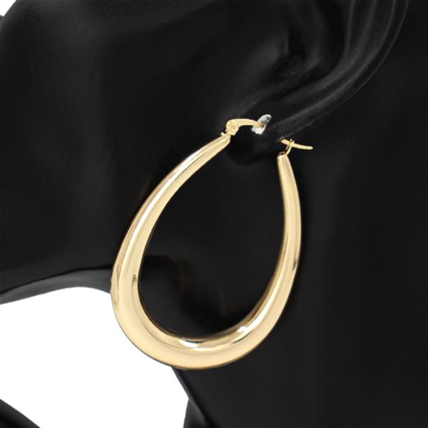 TEARDROP METAL EARRING