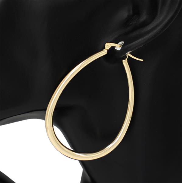 TEARDROP METAL EARRING