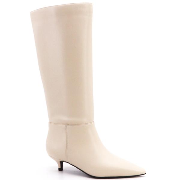 KNEE HIGH KITTEN HEEL BASIC BOOTS 12 PAIRS
