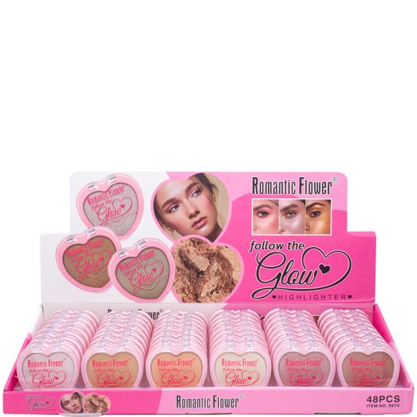 ROMANTIC FLOWER FOLLOW THE GLOW HIGHLIGHTER (48 UNITS)