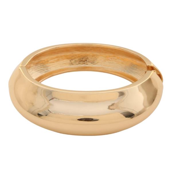 OVAL METAL BANGLE BRACELET