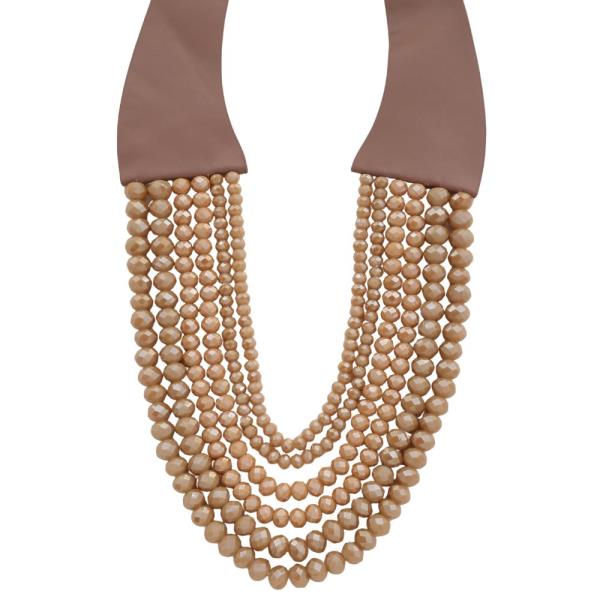 BEADED LAYERED MAGNETIC NECKLACE