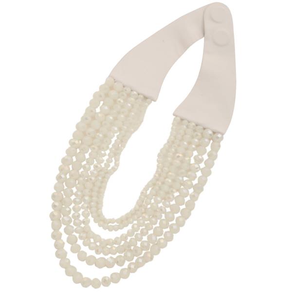 BEADED LAYERED MAGNETIC NECKLACE