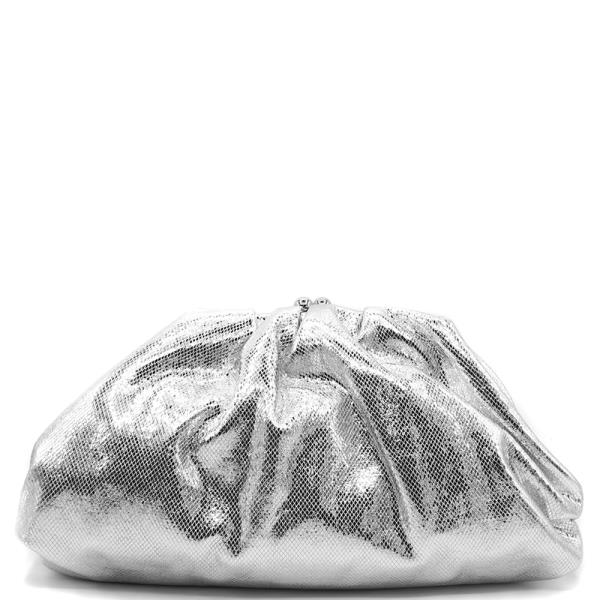 METALLIC TEXTURED DESIGN CLUTCH BAG