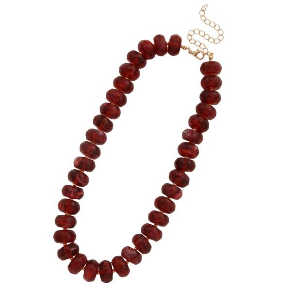 ACETATE BEADED NECKLACE