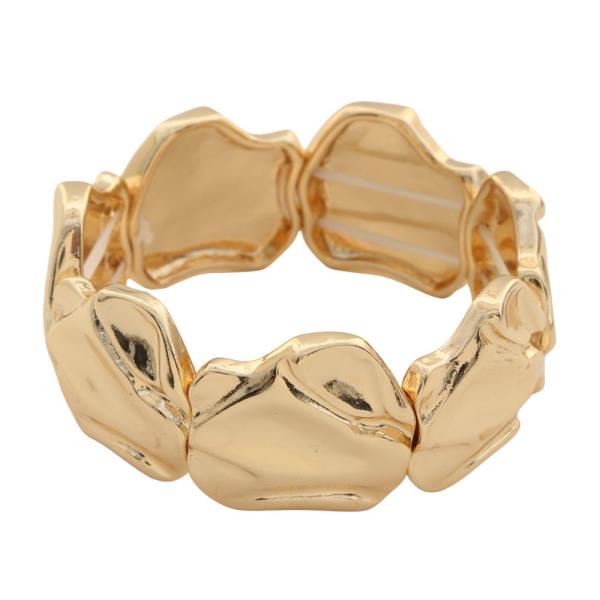 ORGANIC SHAPE METAL BRACELET