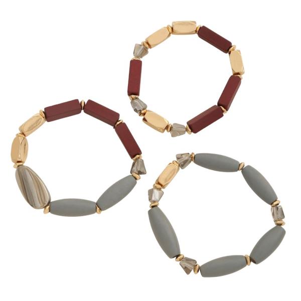 MIXED BEAD BRACELET SET