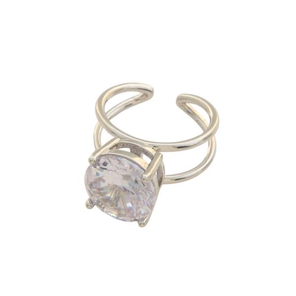 CZ GOLD DIPPED ADJUSTABLE RING