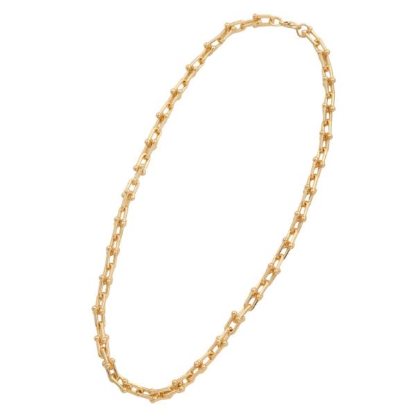 U LINK METAL GOLD DIPPED NECKLACE