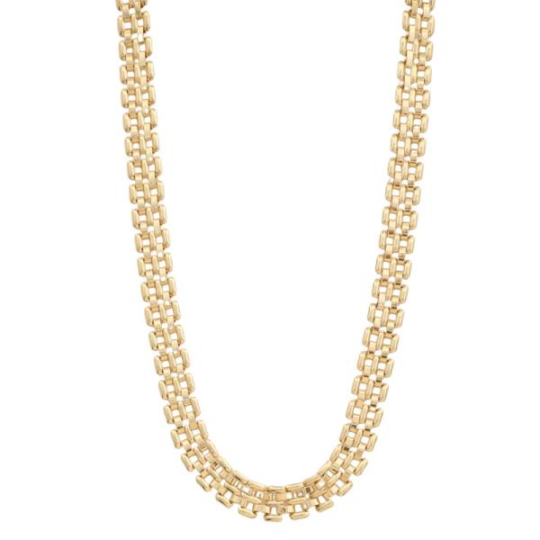 METAL CHAIN GOLD DIPPED NECKLACE