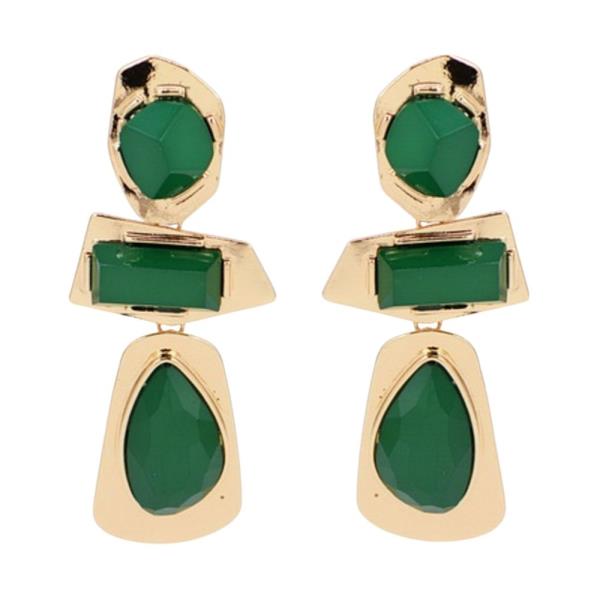 ACRYLIC GEOMETRIC DROP EARRING