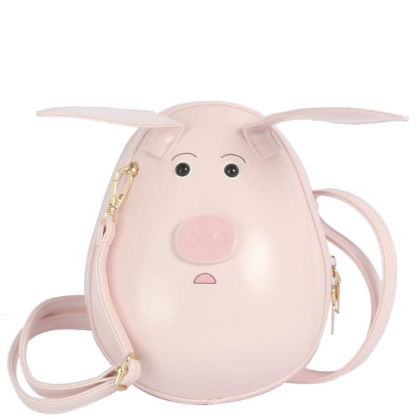 CUTE OVAL PIG CROSSBODY BAG