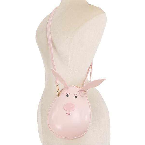 CUTE OVAL PIG CROSSBODY BAG