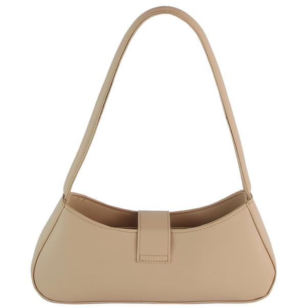 SMOOTH BUCKLE DESIGN SHOULDER BAG