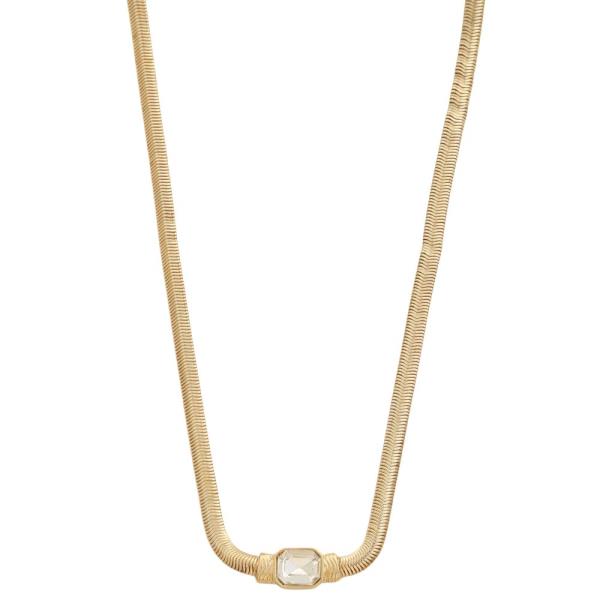 CRYSTAL CHAIN NECKLACE