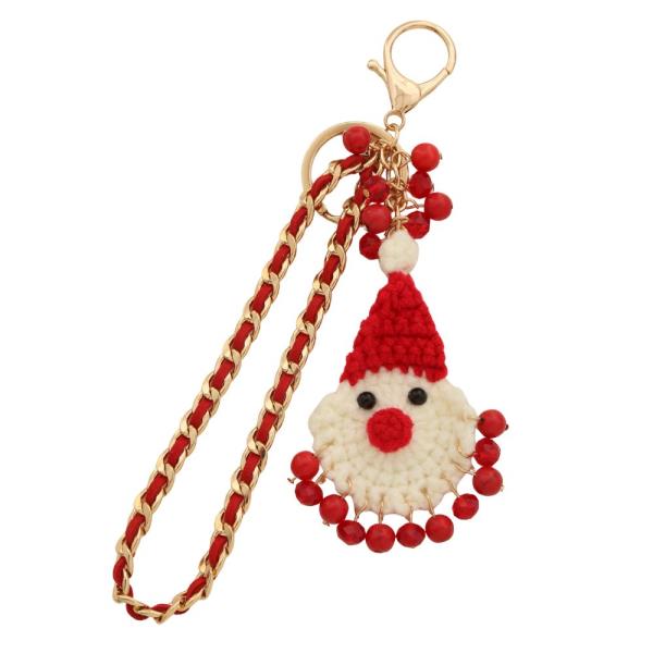 CHRISTMAS SNOWMAN CHAIN BAG CHARM KEYCHAIN