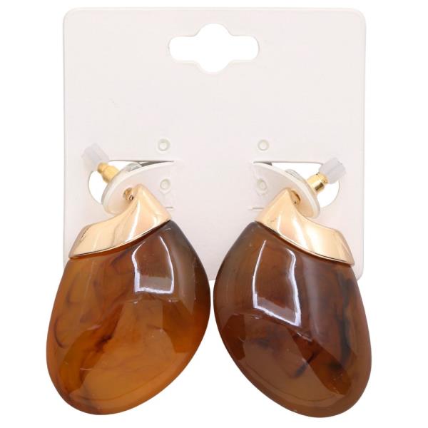 RESIN DROP EARRING