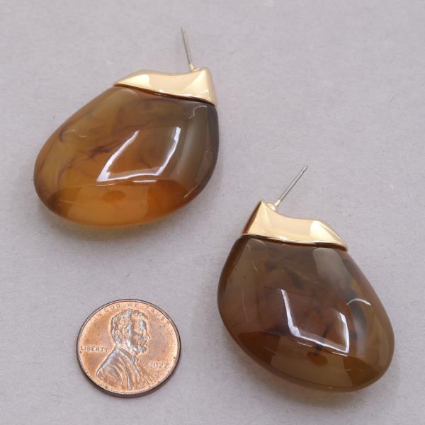 RESIN DROP EARRING