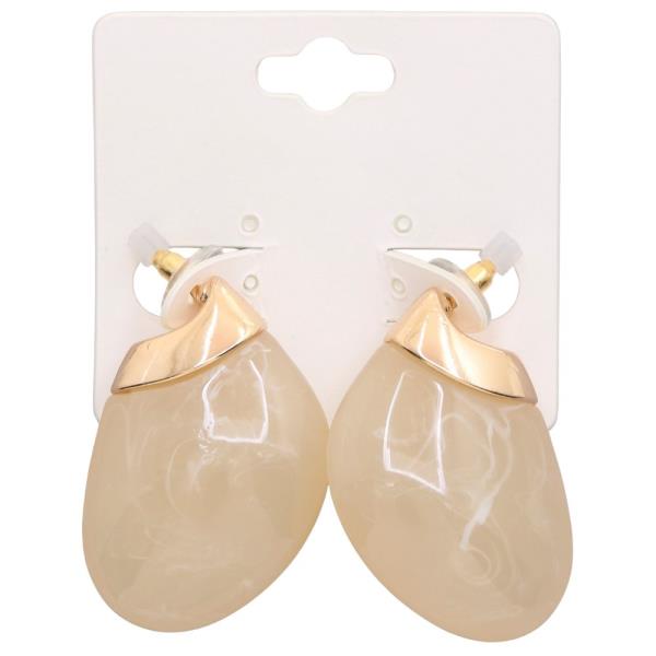 RESIN DROP EARRING