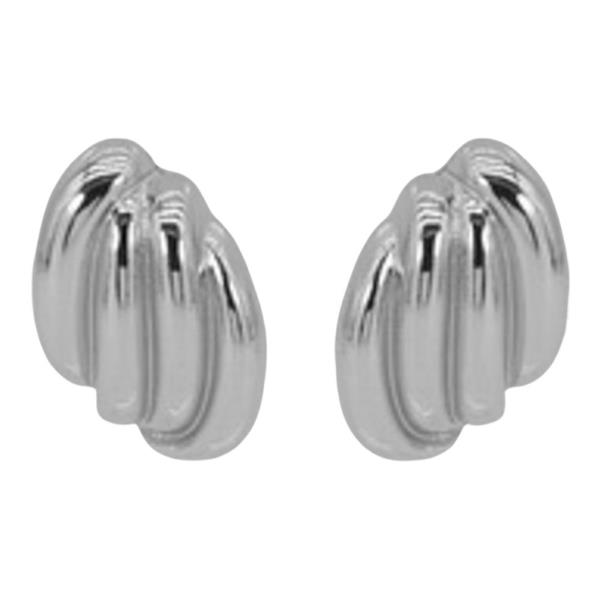 TEXTURED METAL STUD EARRING
