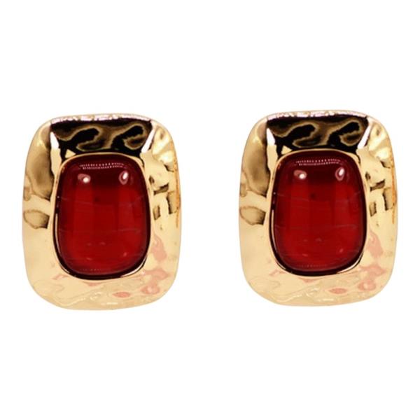 METAL RECTANGLE ACRYLIC STUD EARRING