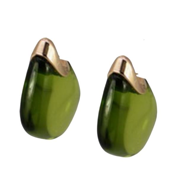 ACRYLIC METAL MIX STUD EARRING